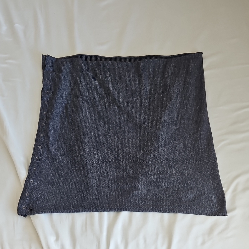 Lululemon Vinyasa Heathered Striped Black Gray Scarf
